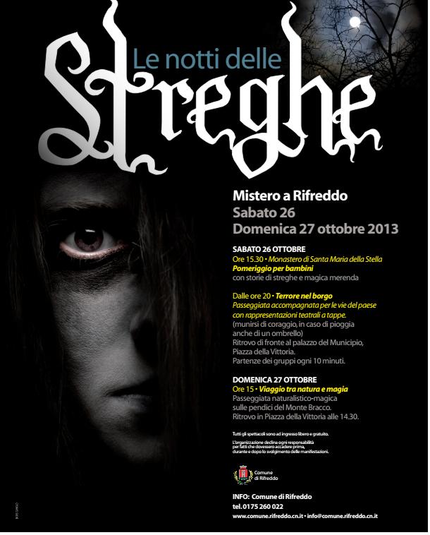 La locandina de "Le notti delle streghe" edizione 2013