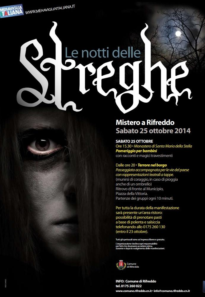 La locandina de "Le notti delle streghe" edizione 2014