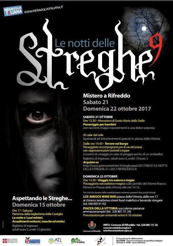 Notti delle streghe 2017:  pubblicato il programma ufficiale