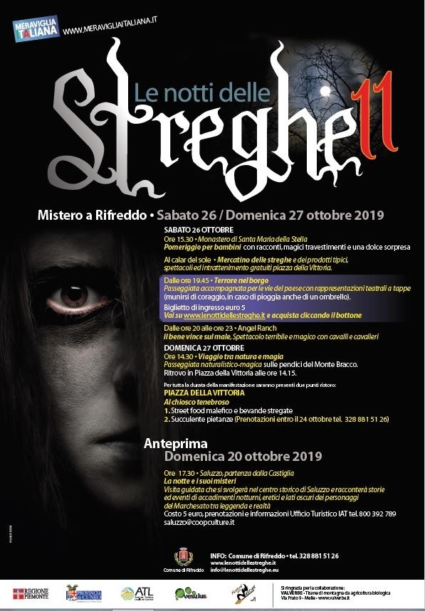 La locandina ufficiale de "Le notti delle streghe 2019"