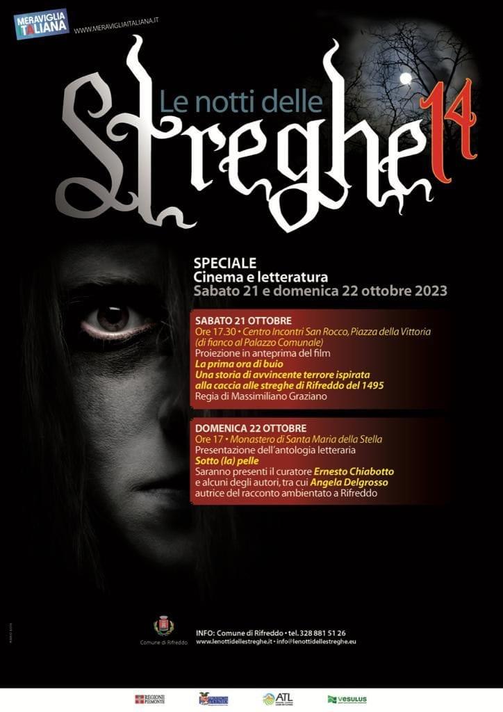 LE NOTTI DELLE STREGHE tra CINEMA e LETTERATURA: proiezione del film “La Prima Ora di Buio” e presentazione del libro “Sotto (la) Pelle”